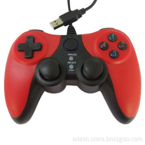 Mini PC Game Controller with Double Shock, Fashionable Wired USB, Various Colors are Available